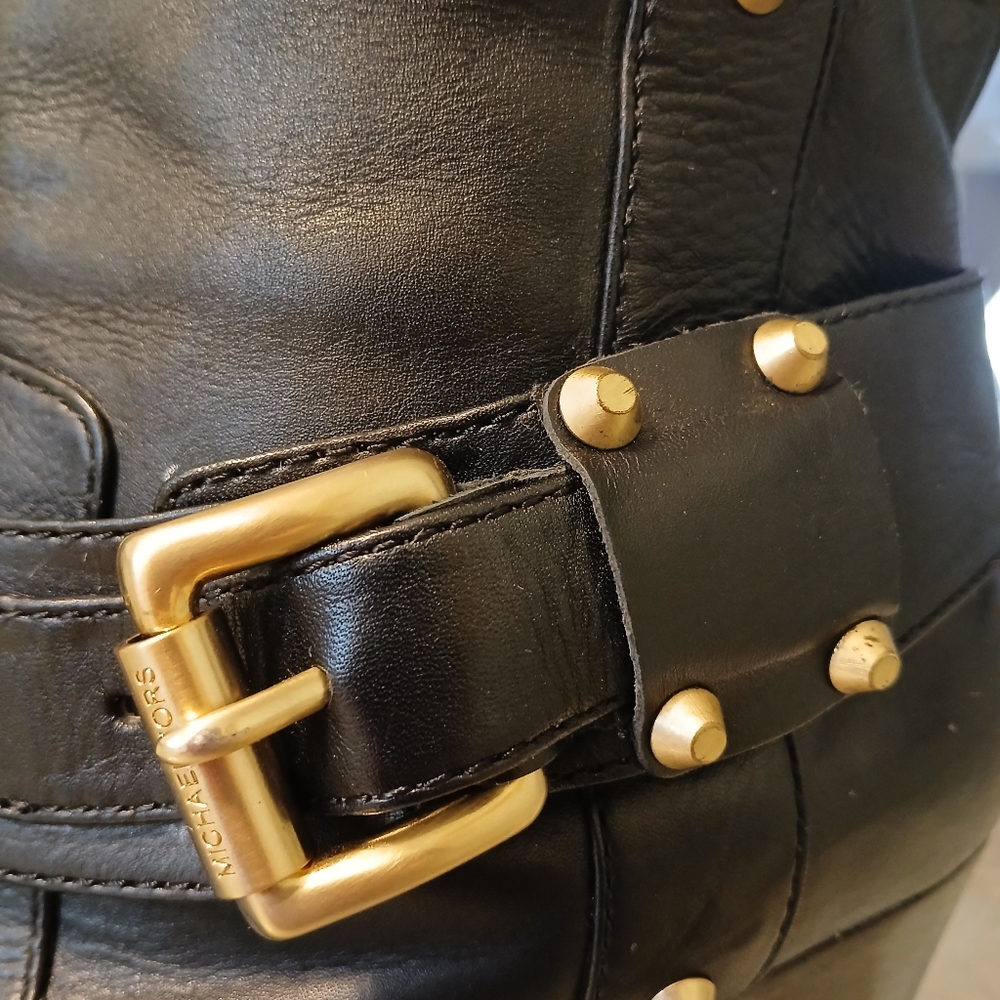 Michael Kors Black Leather boots - Picture 2 of 6